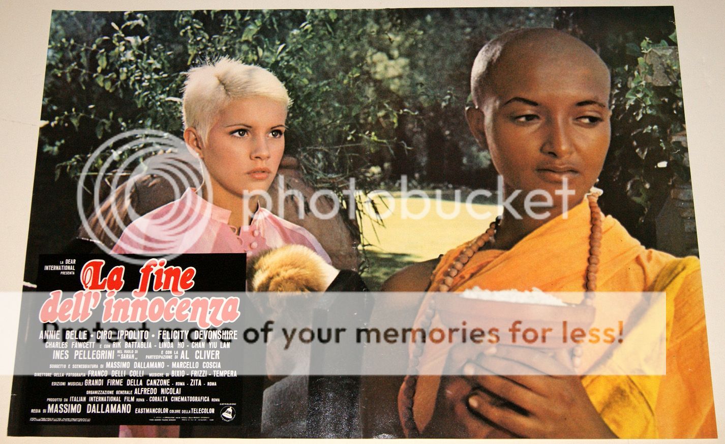 8 fotobuste originali LA FINE DELL'INNOCENZA Massimo Dallamano Annie