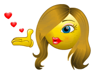 smiley kiss photo: smileys kiss-smiley-flying-flying-kiss-love.gif